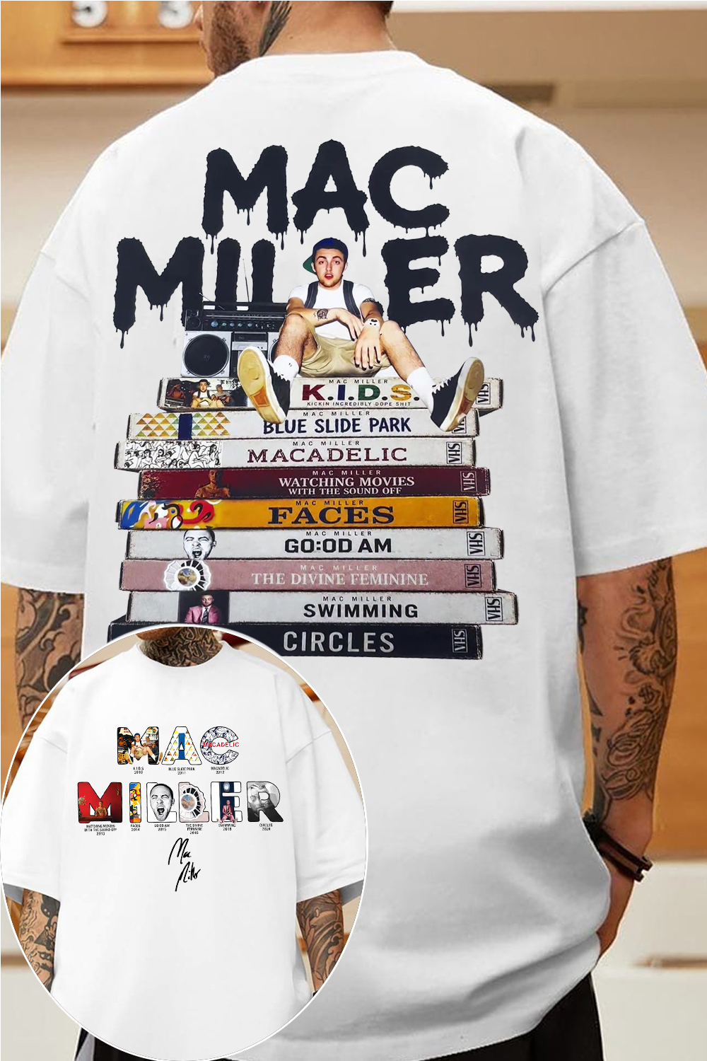 Mac Miller Hip‑Hop Graphic T‑Shirt