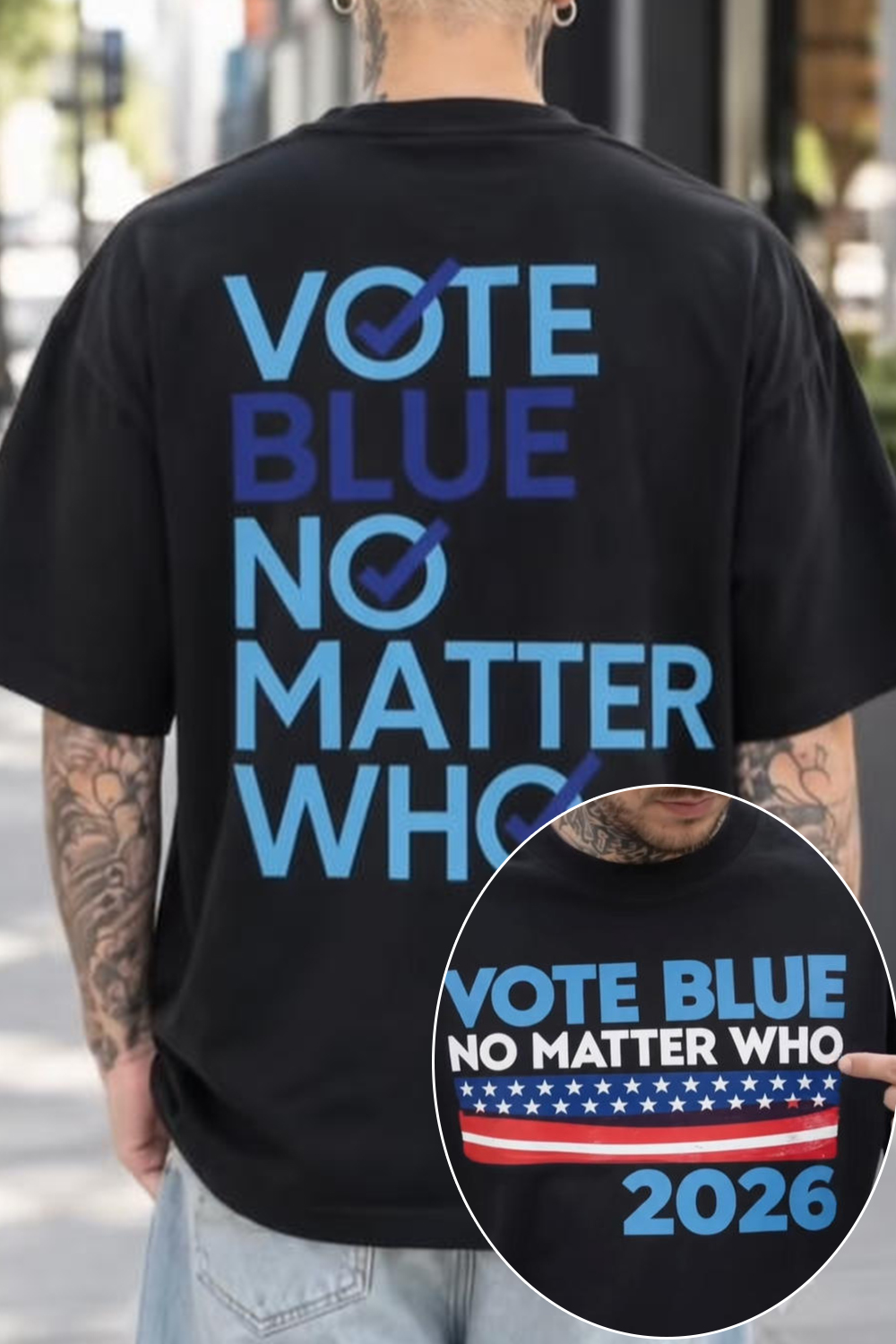 Vote Blue No Motter Who 2026 Tee