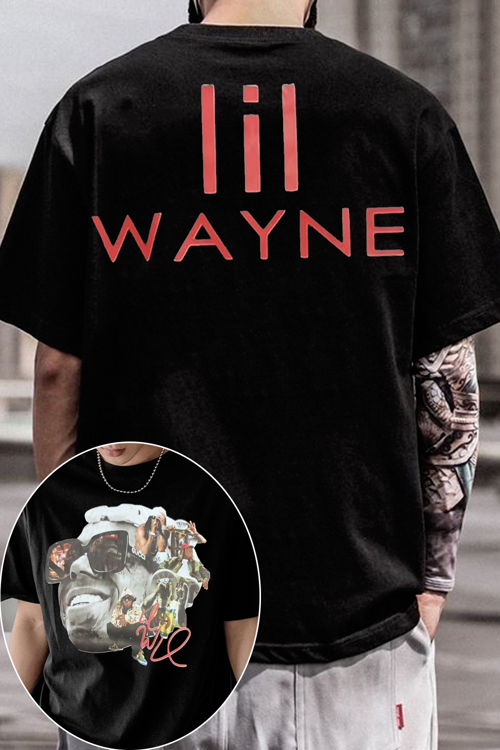 Lil Wayne Double Sided Rap Tee