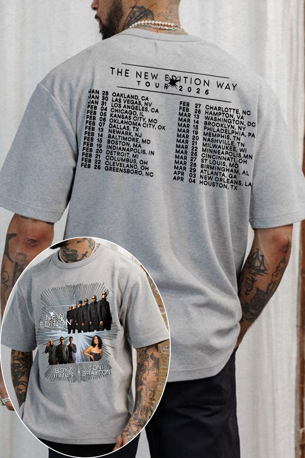 New Edition 2026 Tour Shirt For Men