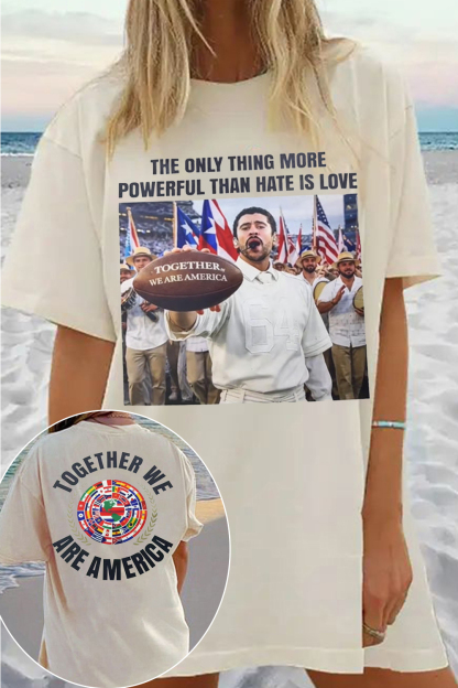 Badbunny Superbowl Together We Are America Tee