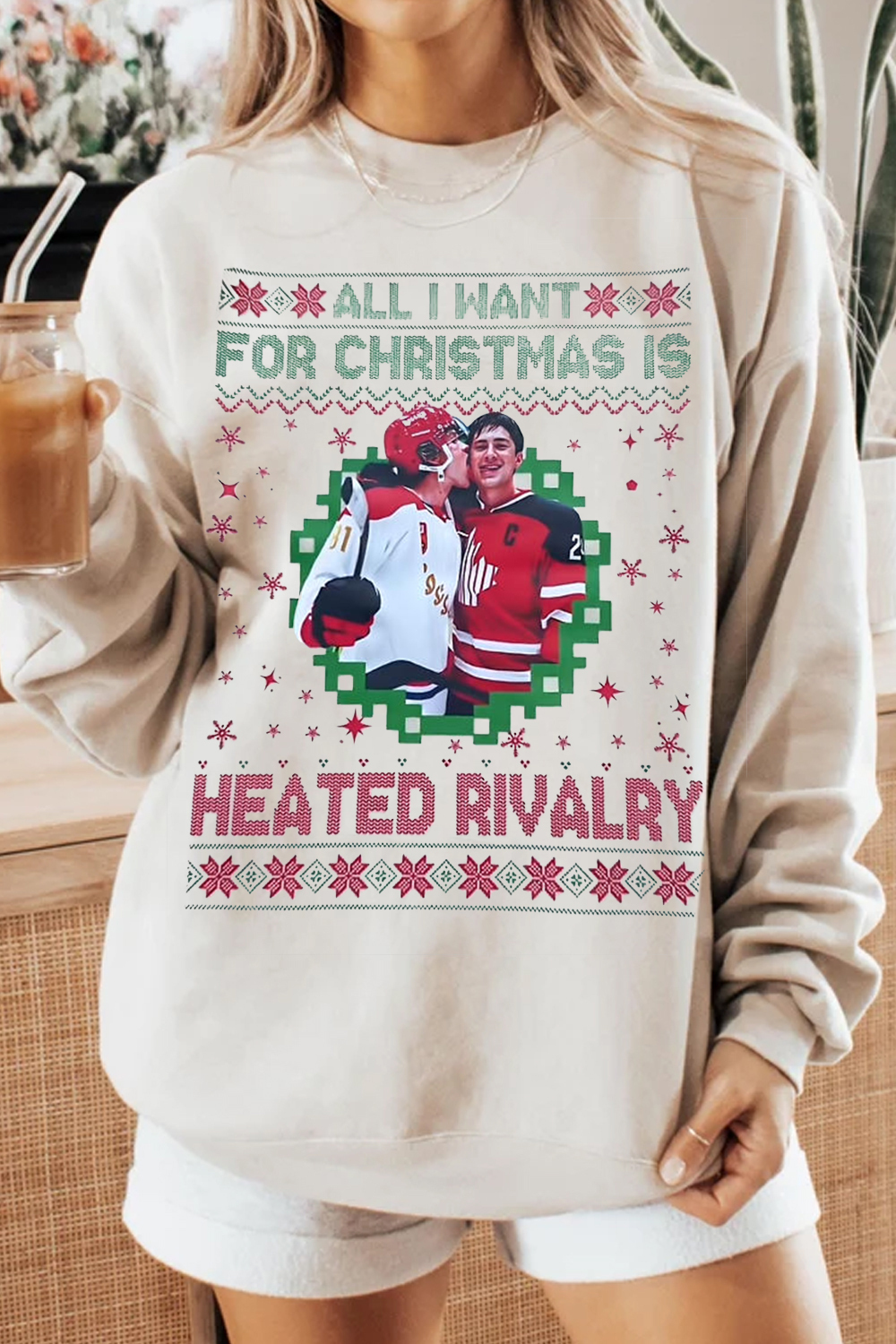 Heated Rivalry Christmas Sweatshirt