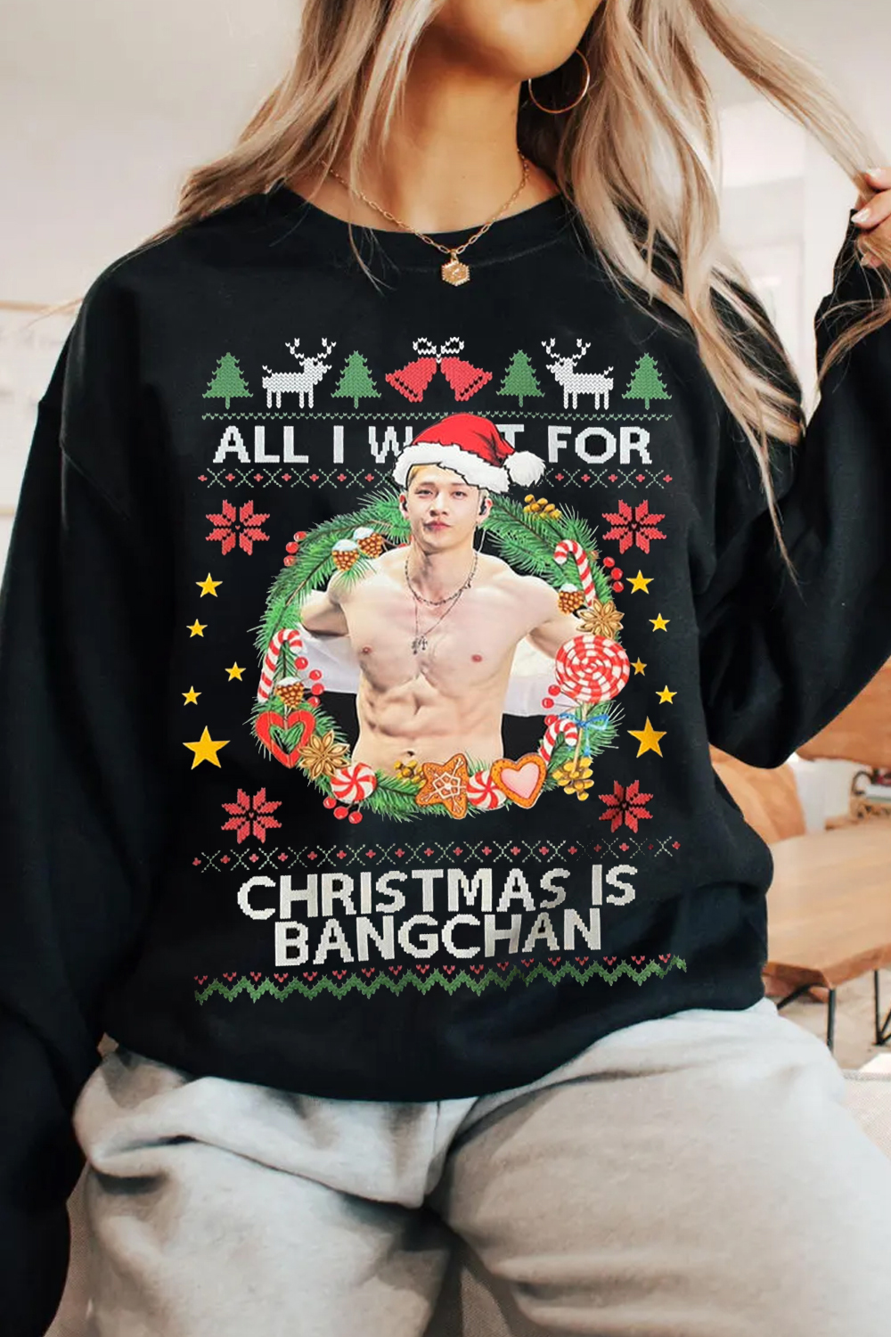 Bang Chan Christmas Sweatshirt