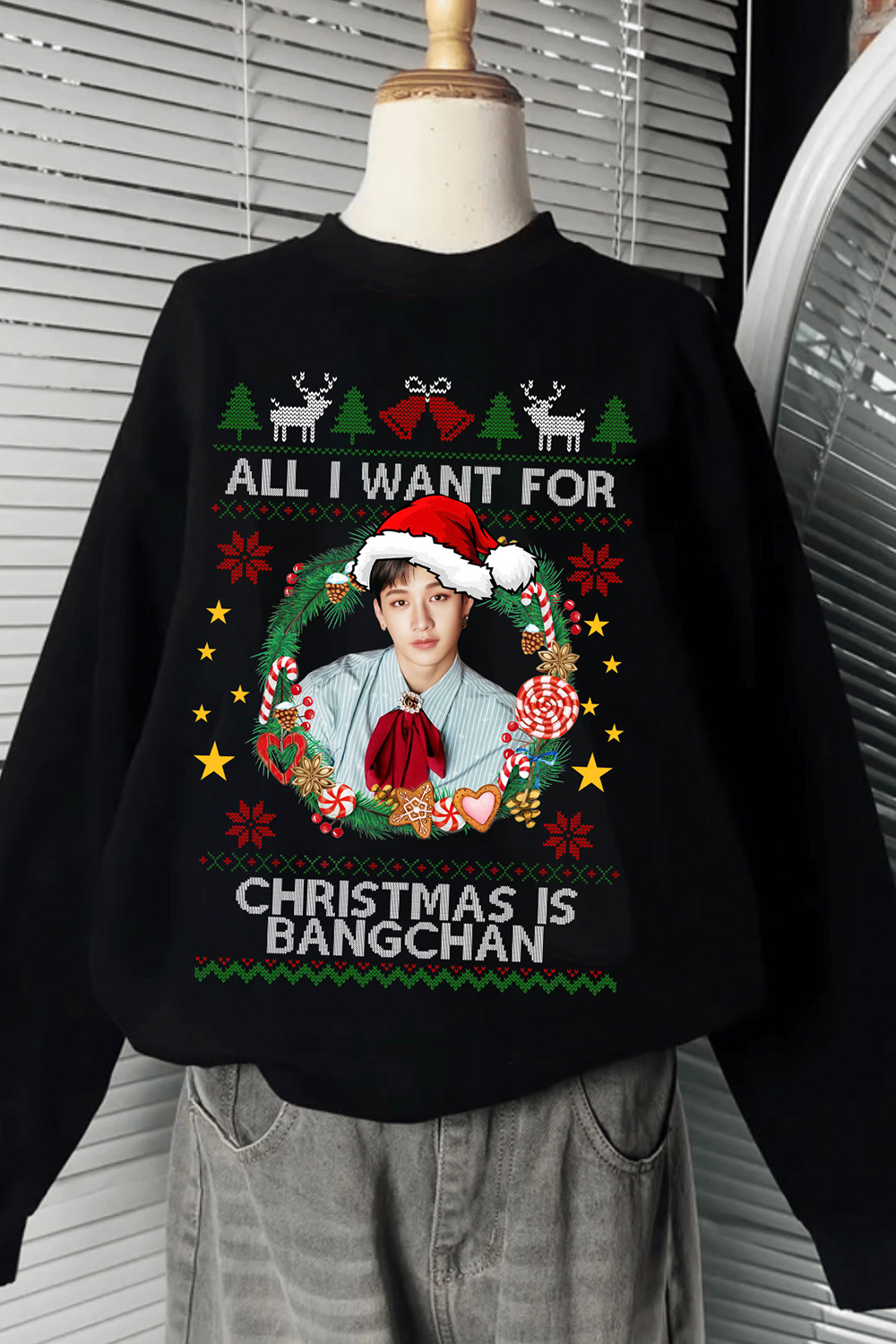 Bang Chan Stray Kids Christmas Sweatshirt