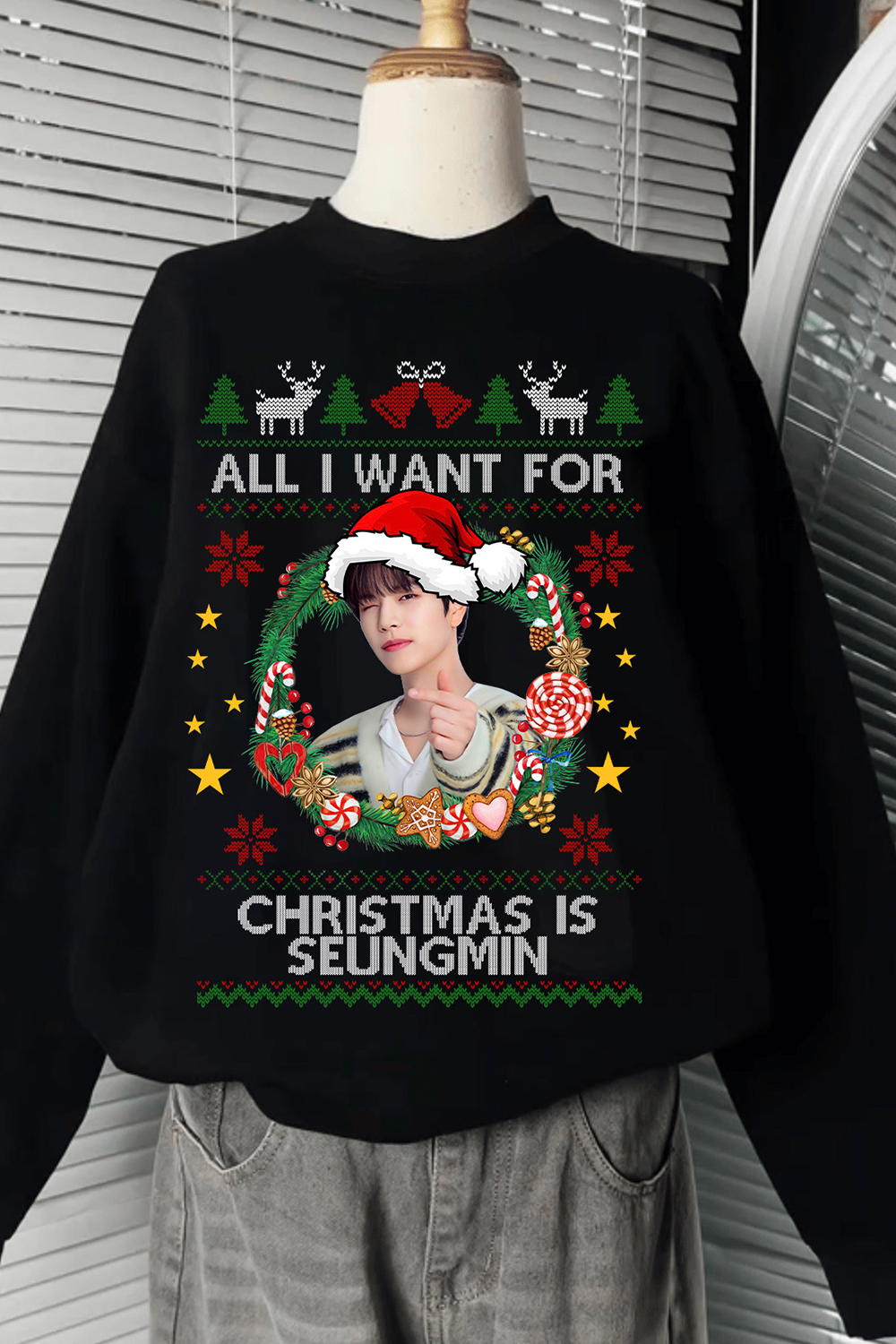 Seung Min Stray Kids Christmas Sweatshirt