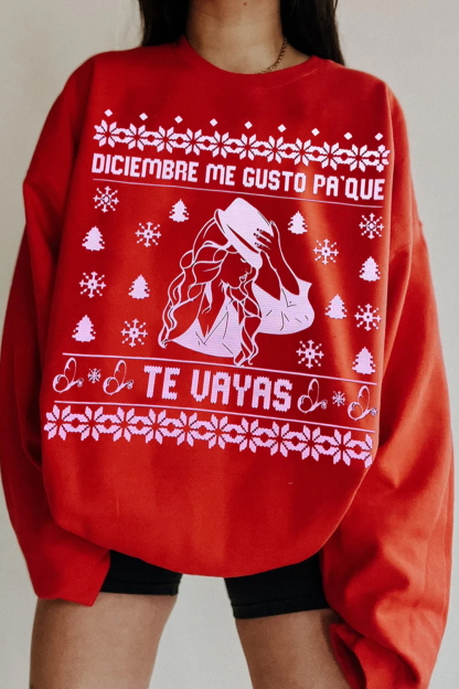 Jenni Rivera Graphic Sweatshirt For Xmas