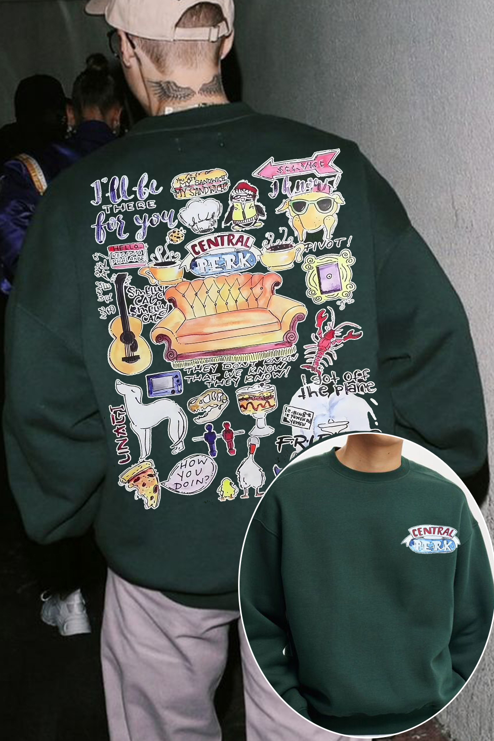 Central Perk Oversized Crewneck Sweatshirt ❤️‍🔥🔥