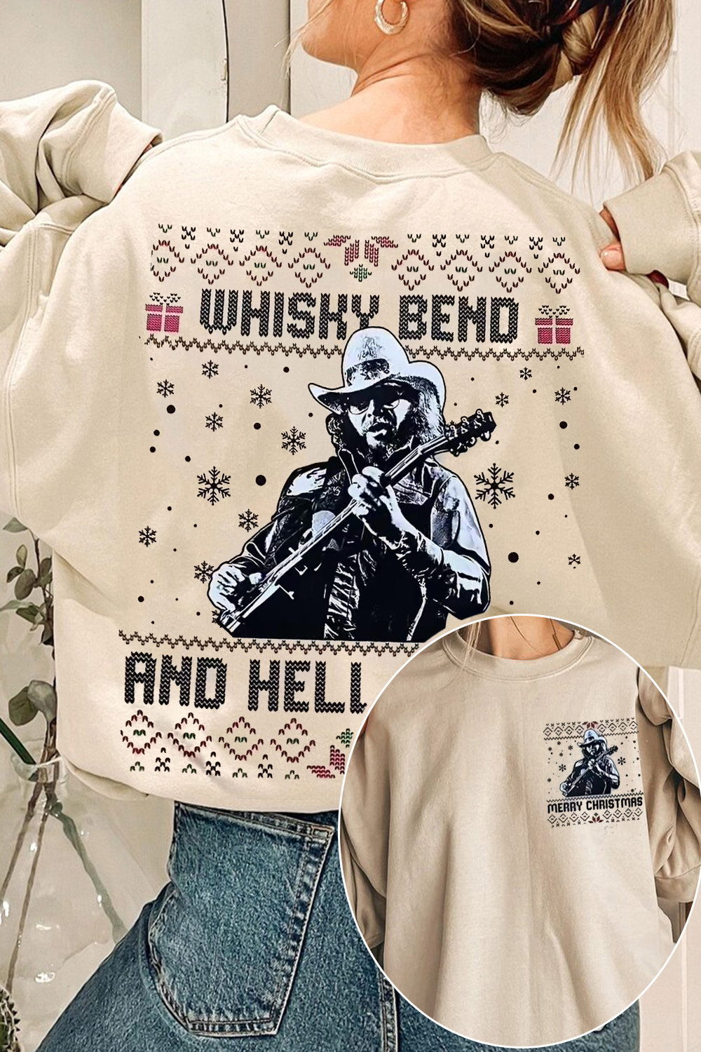 Hank Williams Jr. Christmas Sweatshirt