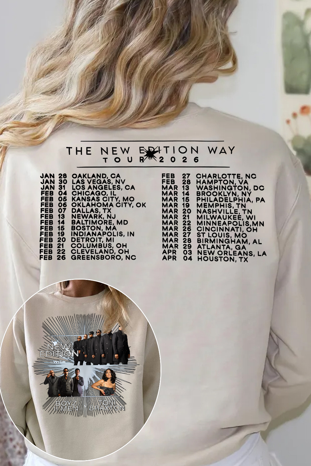 New Edition 2026 Tour Shirt Sweatshirt
