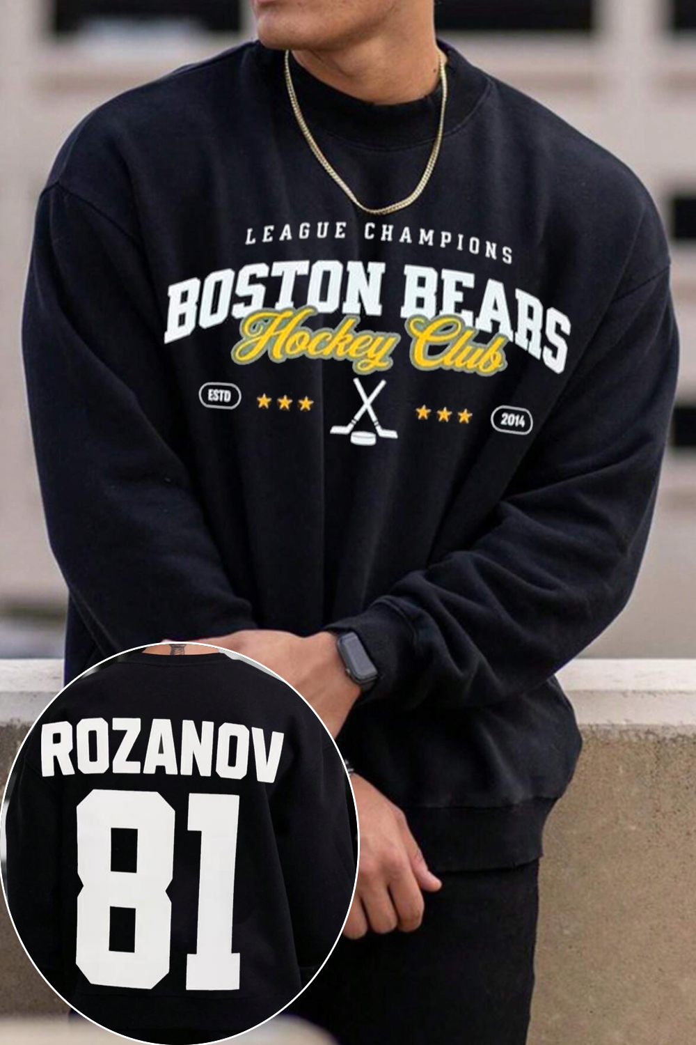 Rozanov 81 Hockey Jersey 2 Sides Sweatshirt 🏒❤️‍🔥❤️‍🔥