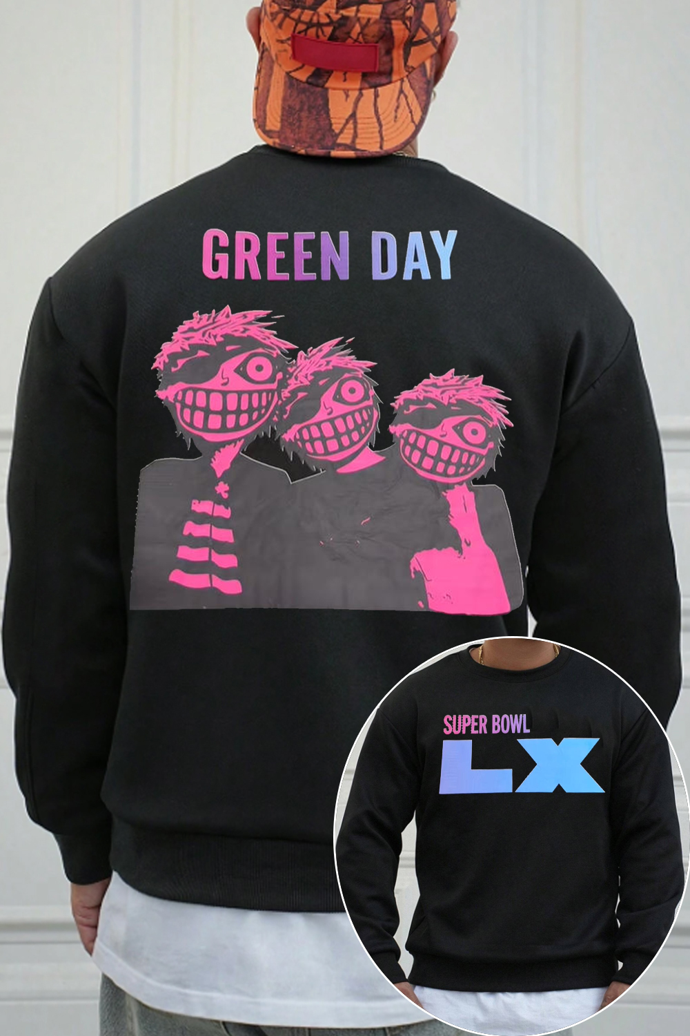 Super Bowl Show Green Day Sweatshirt