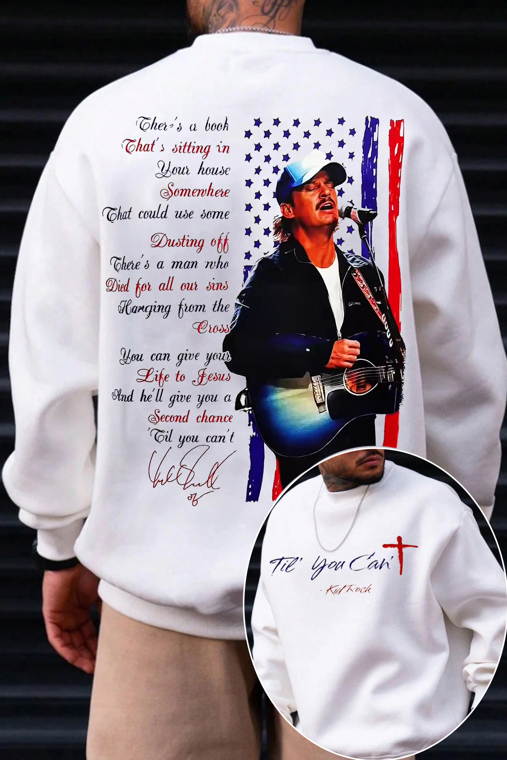 Kid Rock Tie You Can't Sweatshirt