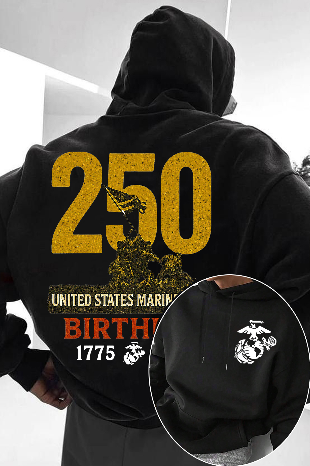 Marines 250 Years Strong Hoodie