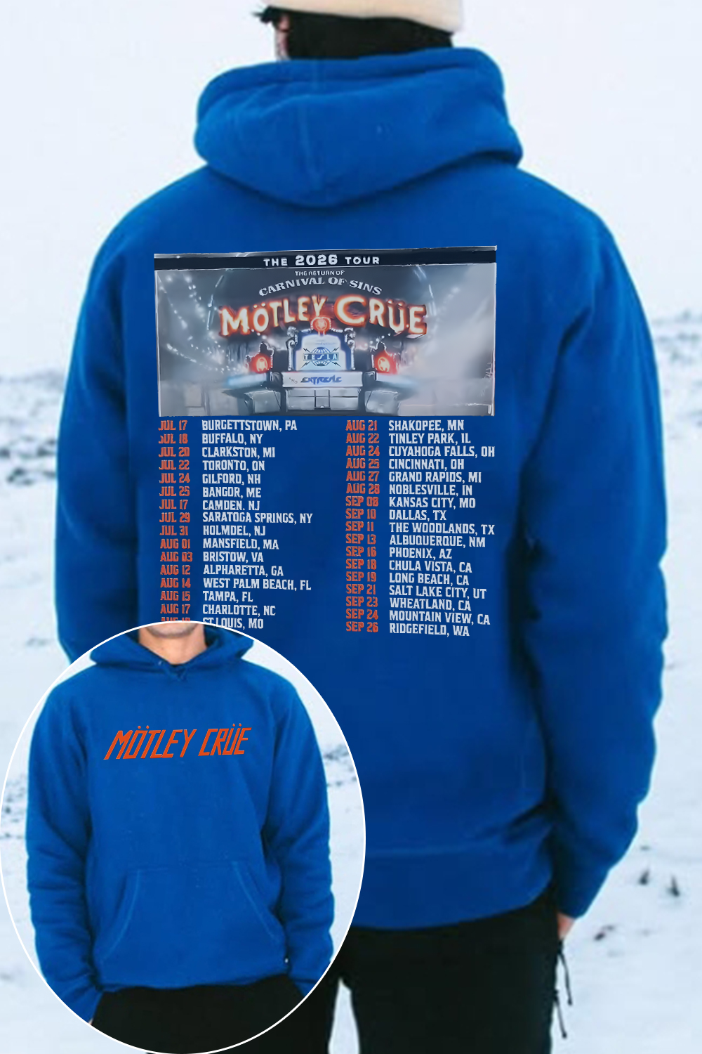 Motley Crue 2026 Tour Hoodie