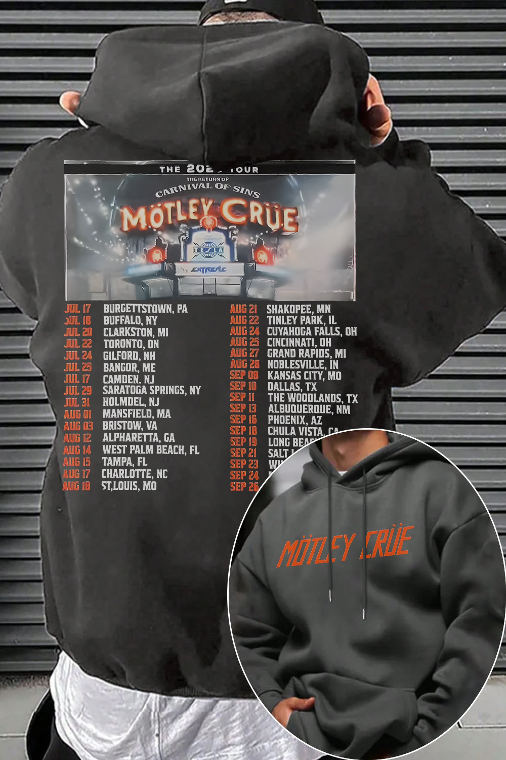 Motley Crue 2026 Tour Hoodie