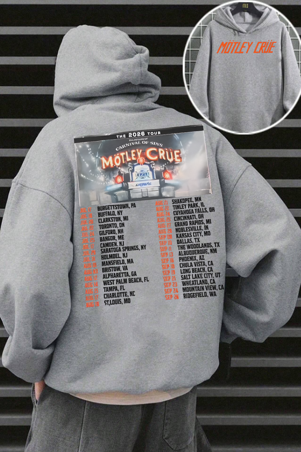 Motley Crue 2026 Tour Hoodie