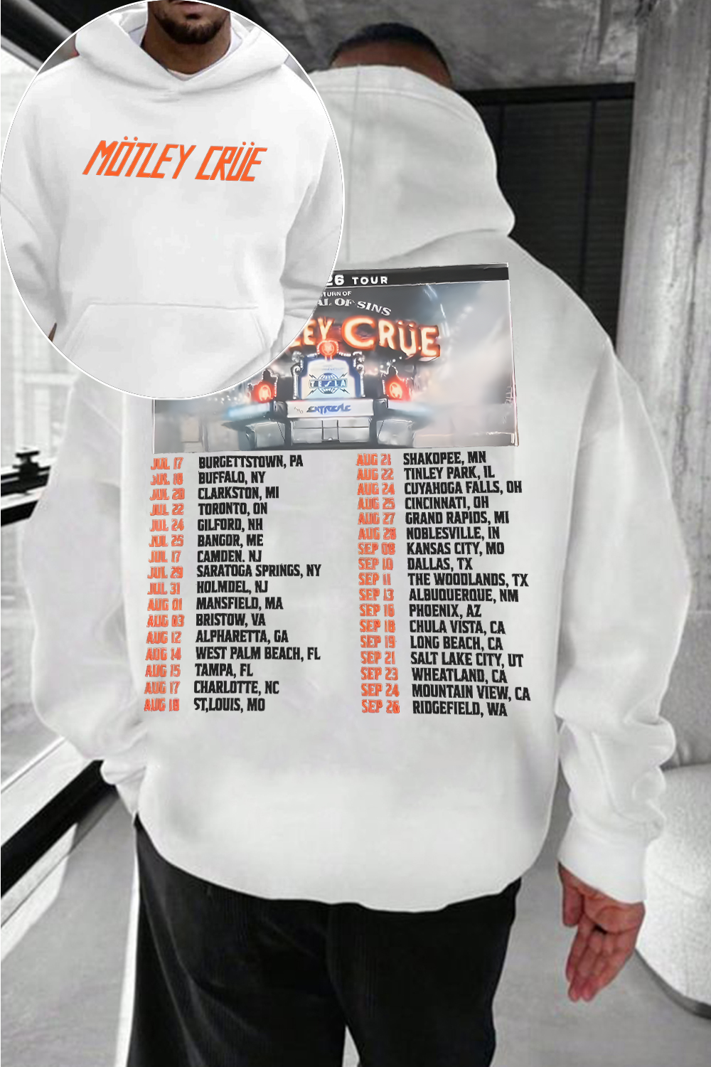 Motley Crue 2026 Tour Hoodie