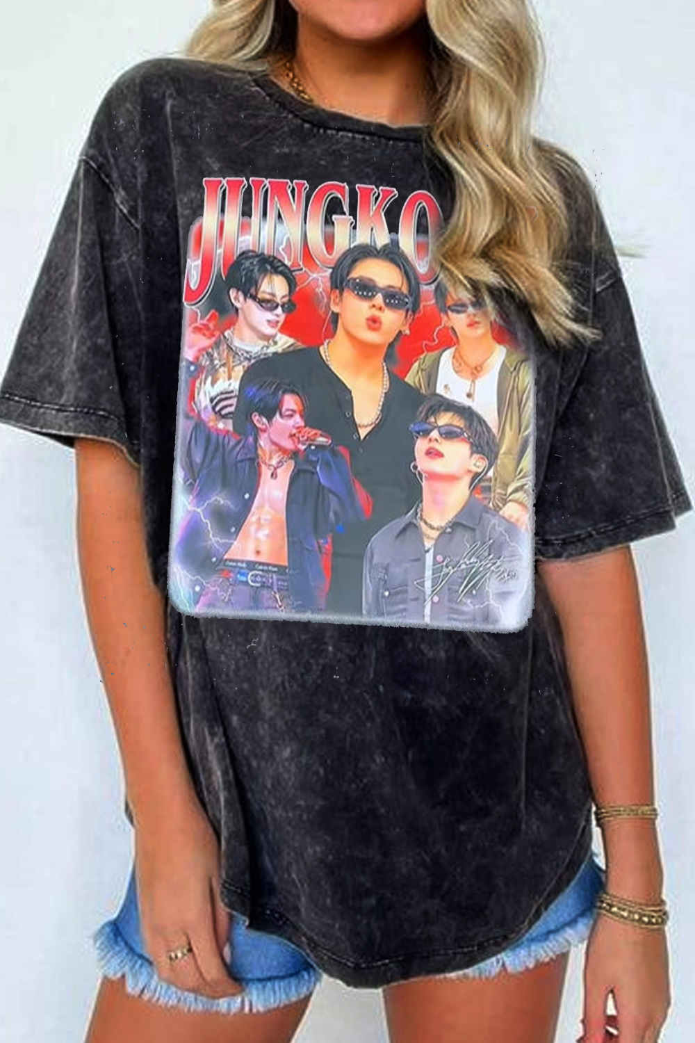 ARMY BTS JK Washed Cotton Tee