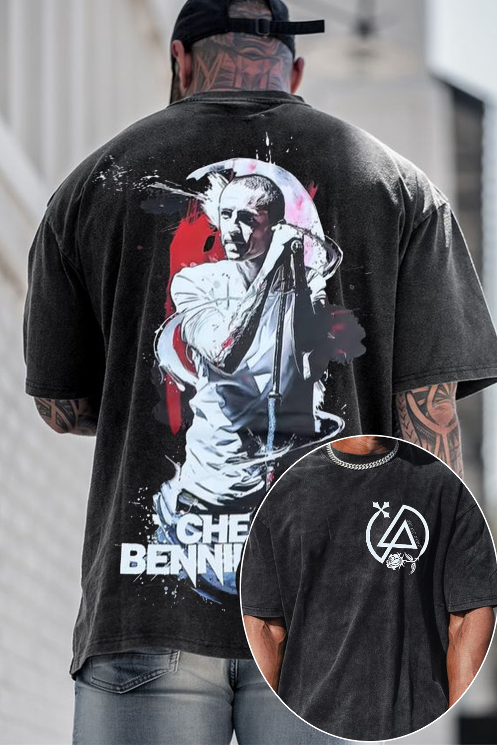 Chester Bennington Washed Tee
