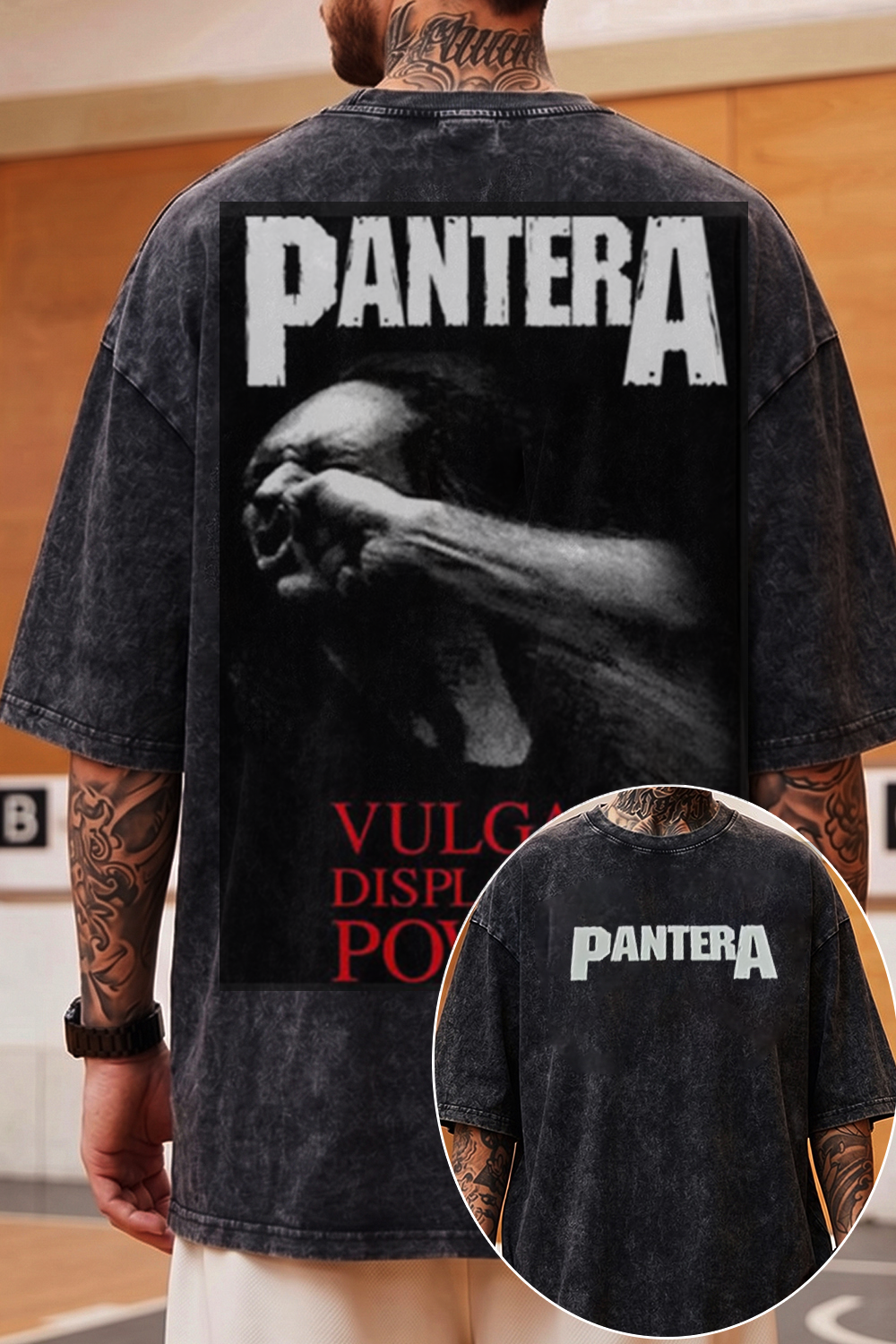 Pantera Rock Band Washed Cotton Shirt