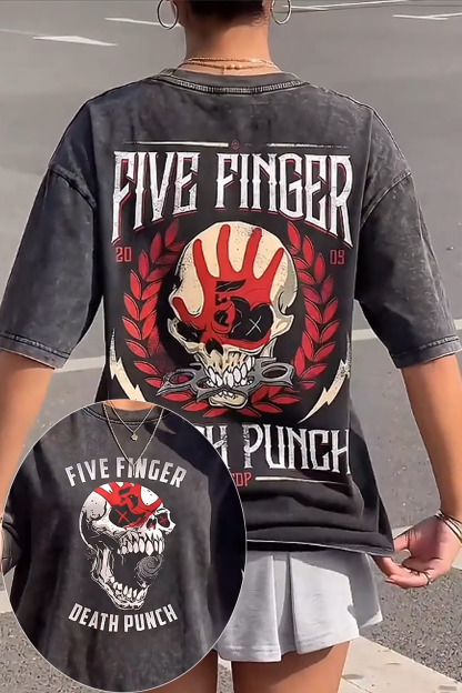 Five Finger Death Punch Washed Cotton Shirt🤘