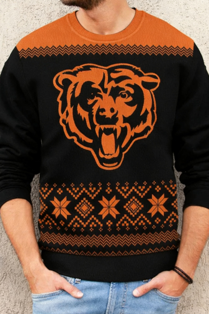 Men's football Chicago Bears Ugly Christmas Cosplay Sweater
