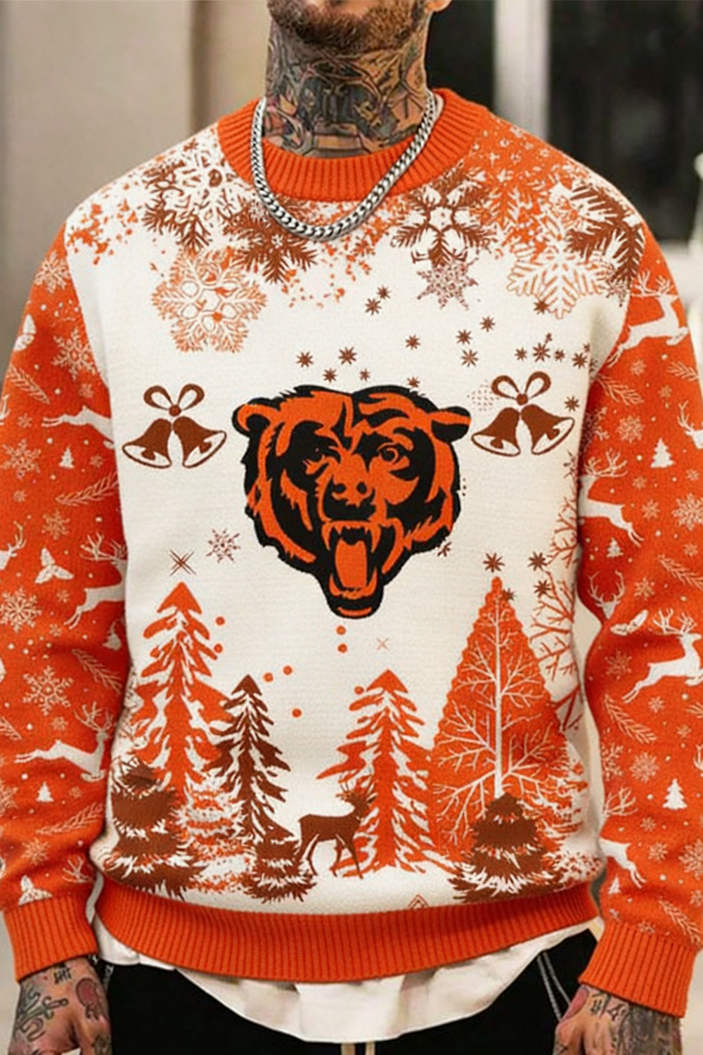 Ugly Christmas Sweater Chicago-Bears, Da Bears