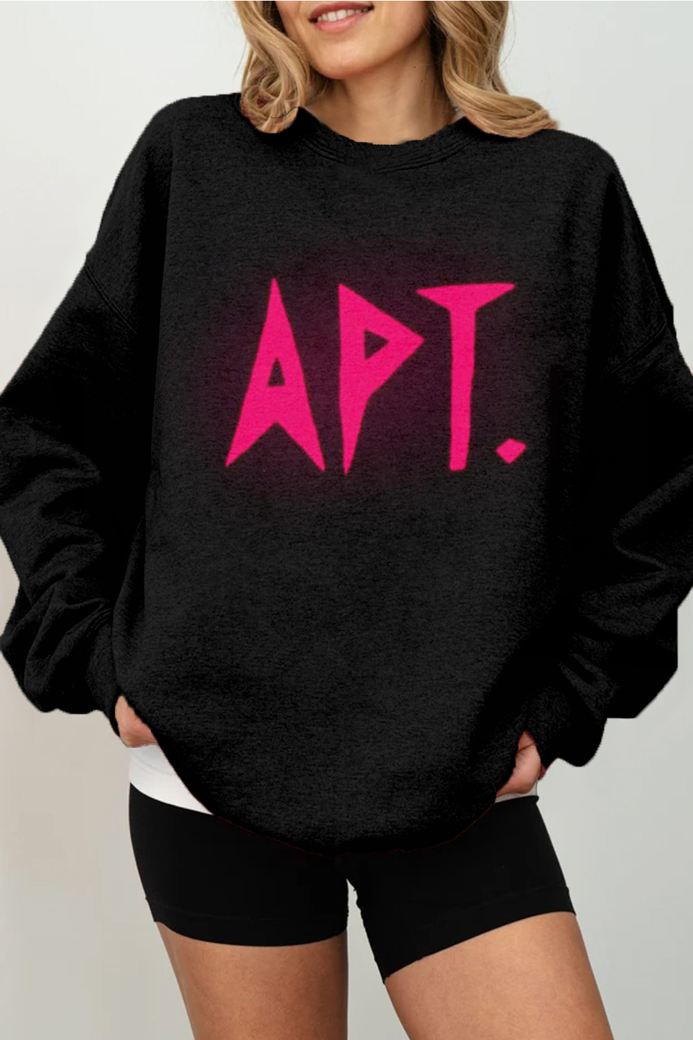 APT colorblock ladies long-sleeved sweatshirt