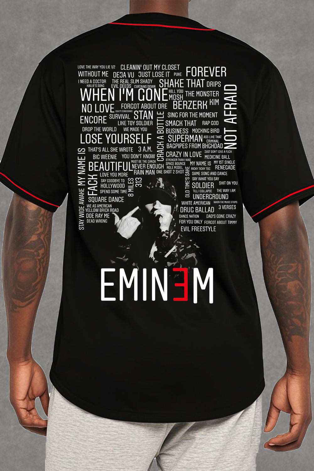 EMINEM poster Baseball Jersey