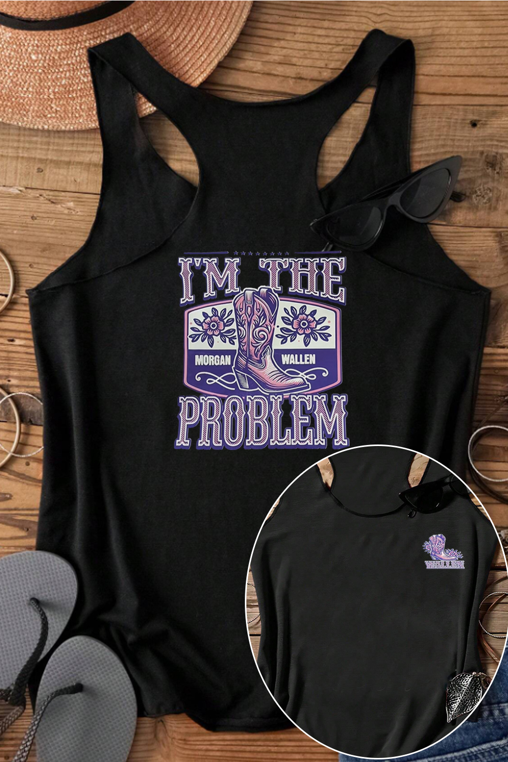 morganwallen music fansRacerback vest