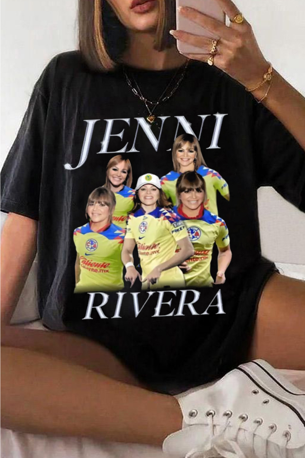 Playera Jenni Rivera x Club America TEE