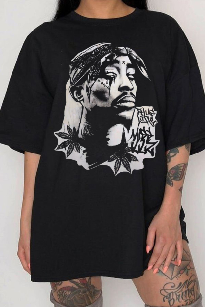 2pac Personalized Print T-SHIRT