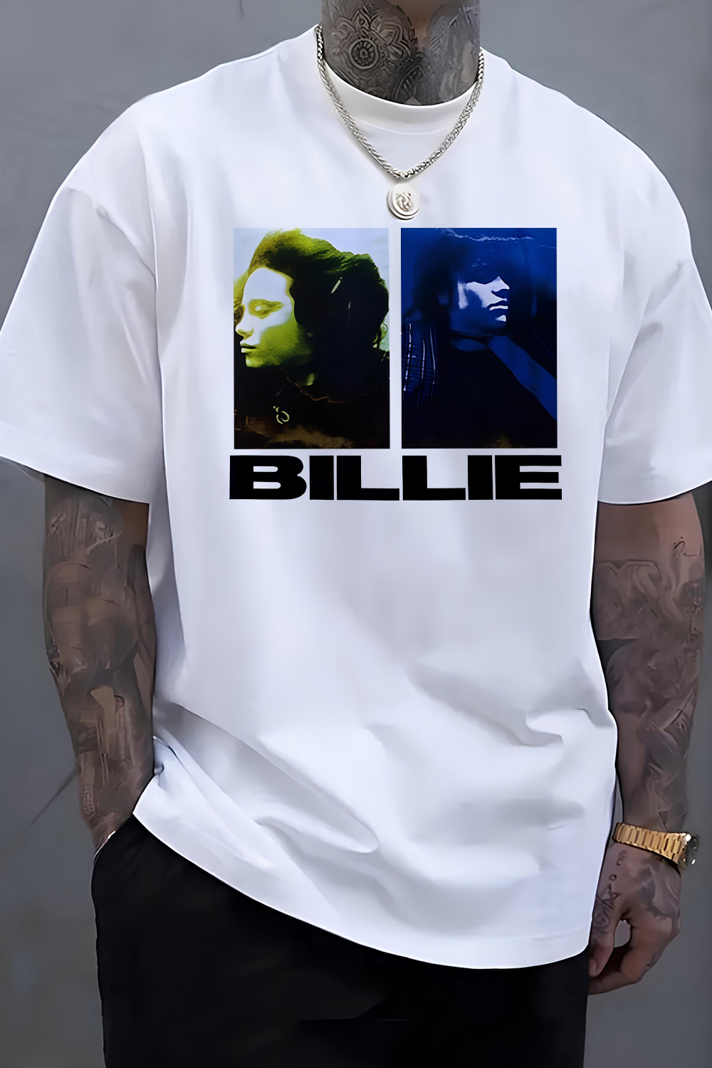 Billie  Vintage Graphic Tee For Men