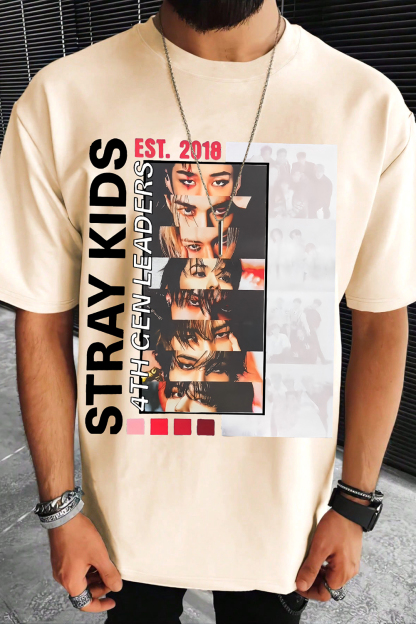 Stray Kids Album Graphic Tee For Men