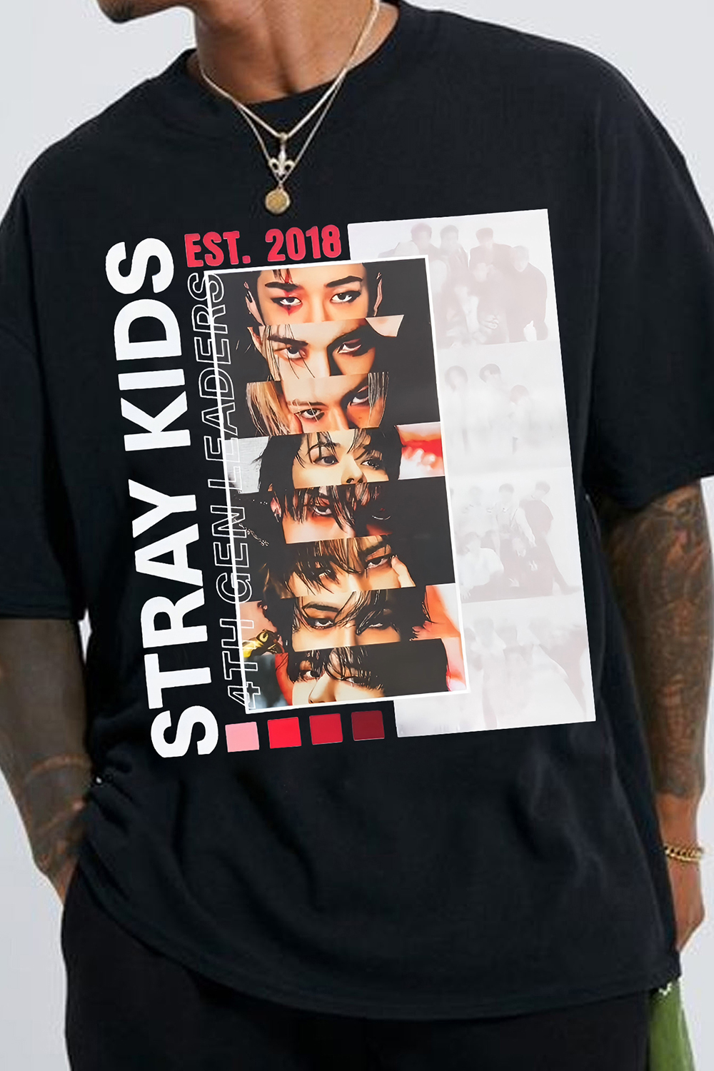 Stray Kids Album Graphic Tee For Men