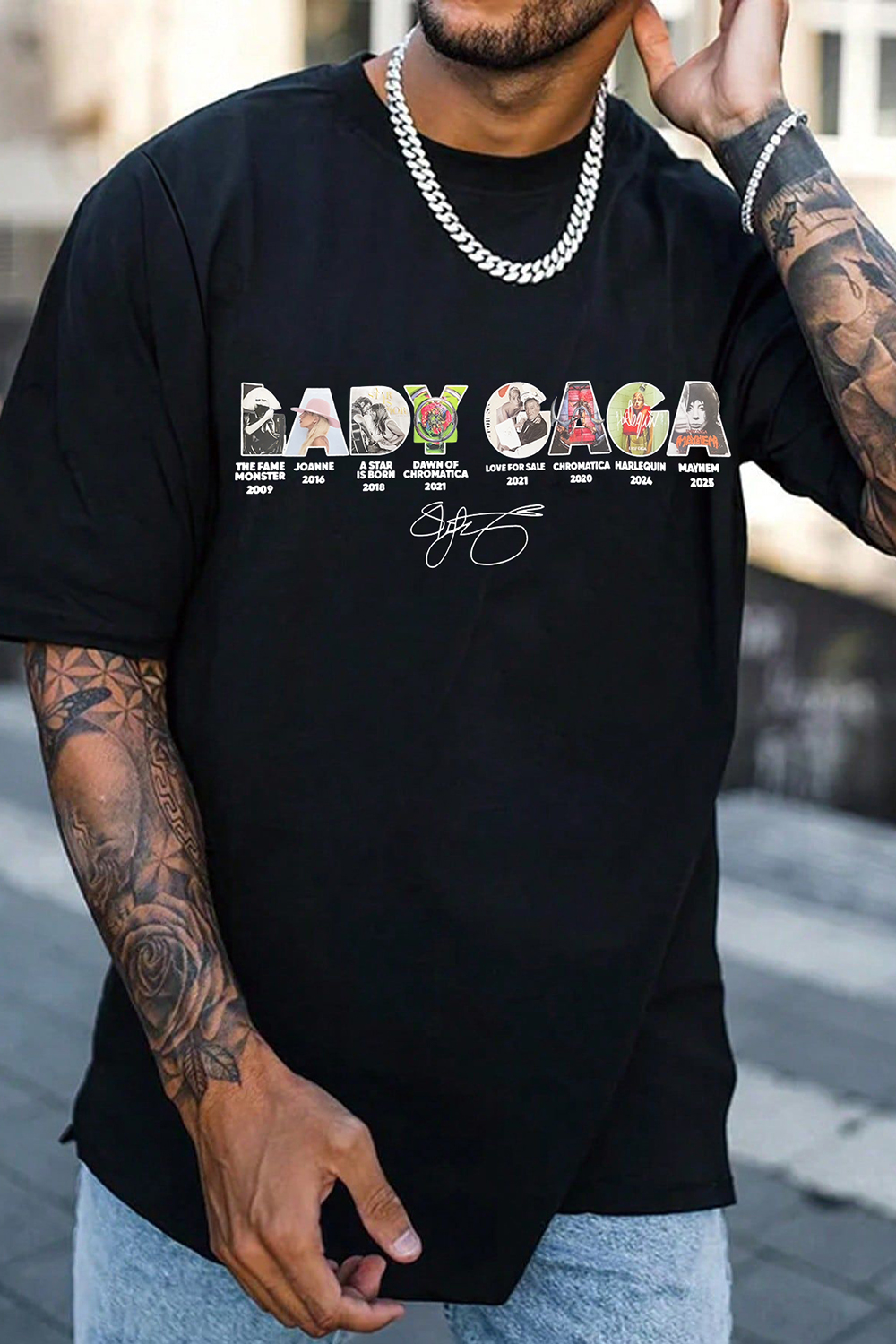 Lady Gaga Abracadabra Album Tee For Men