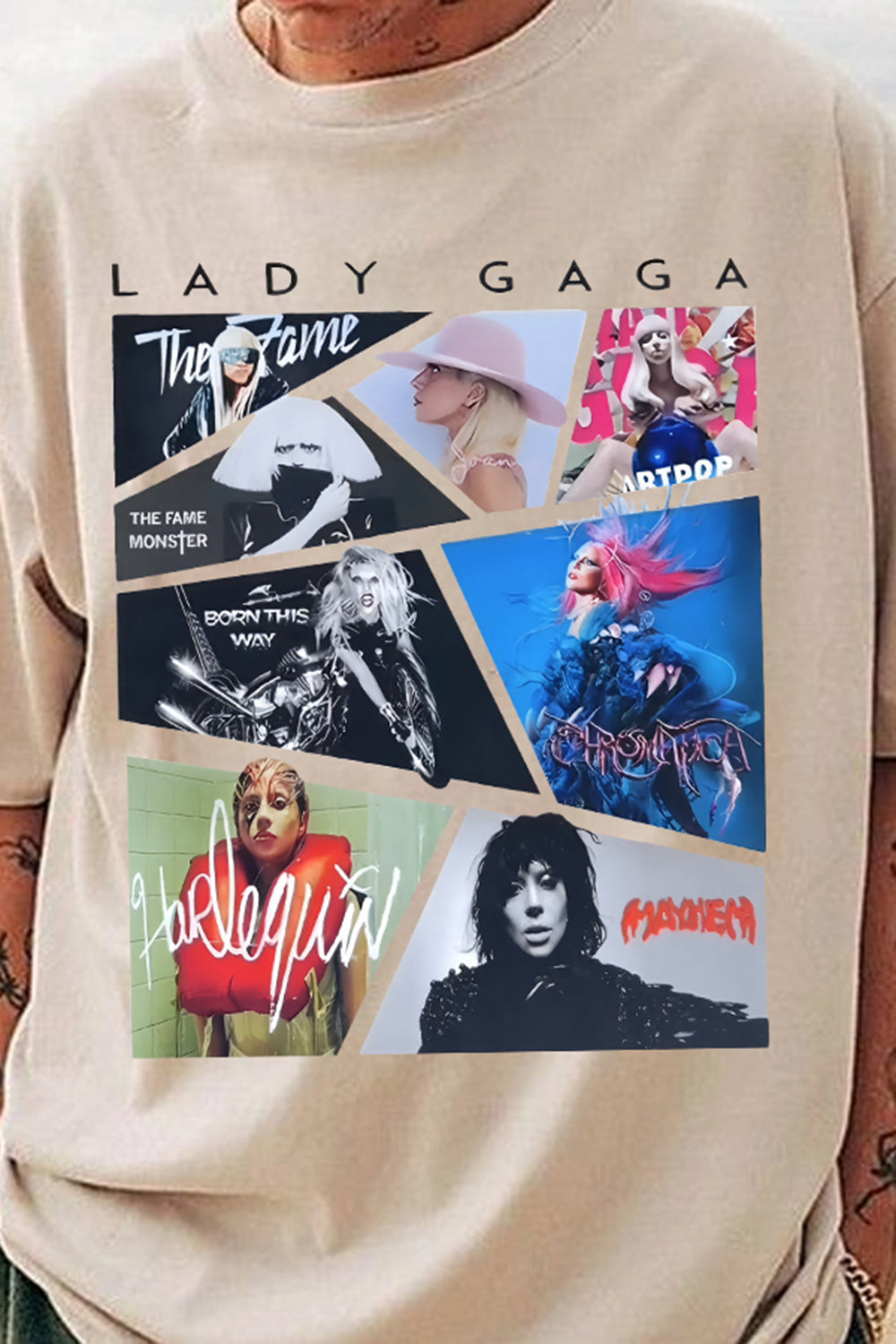 Lady Gaga Album Merch Tee For Men