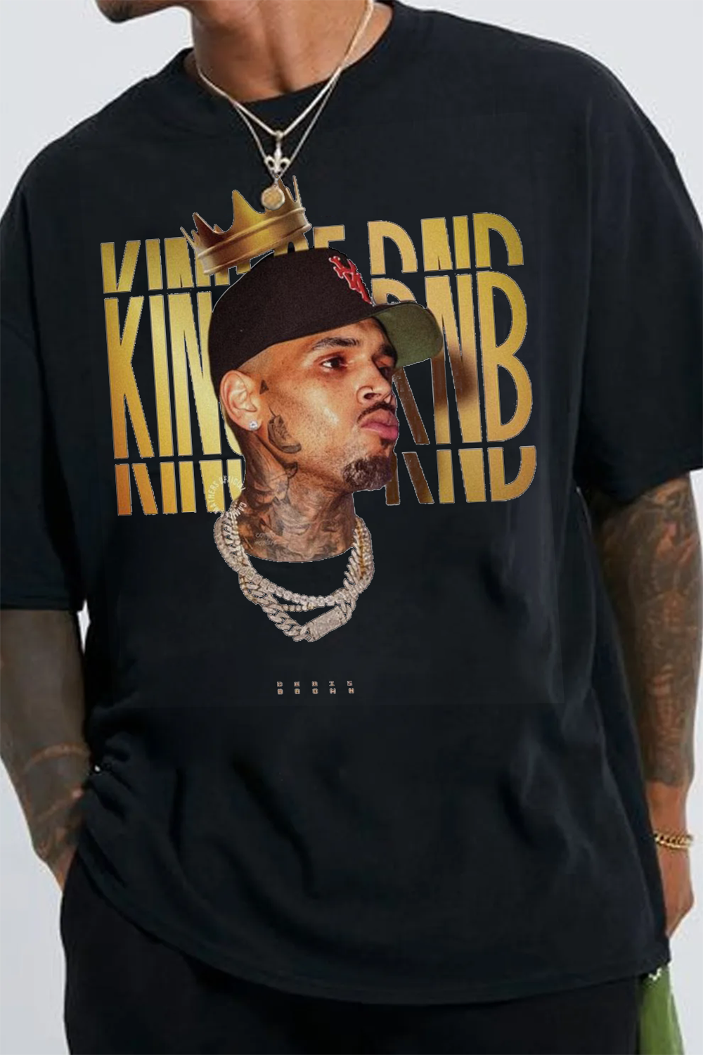 Chris Brown Printed Shirt