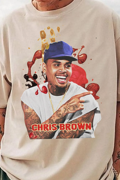 Chris Brown short sleeved T-shirt