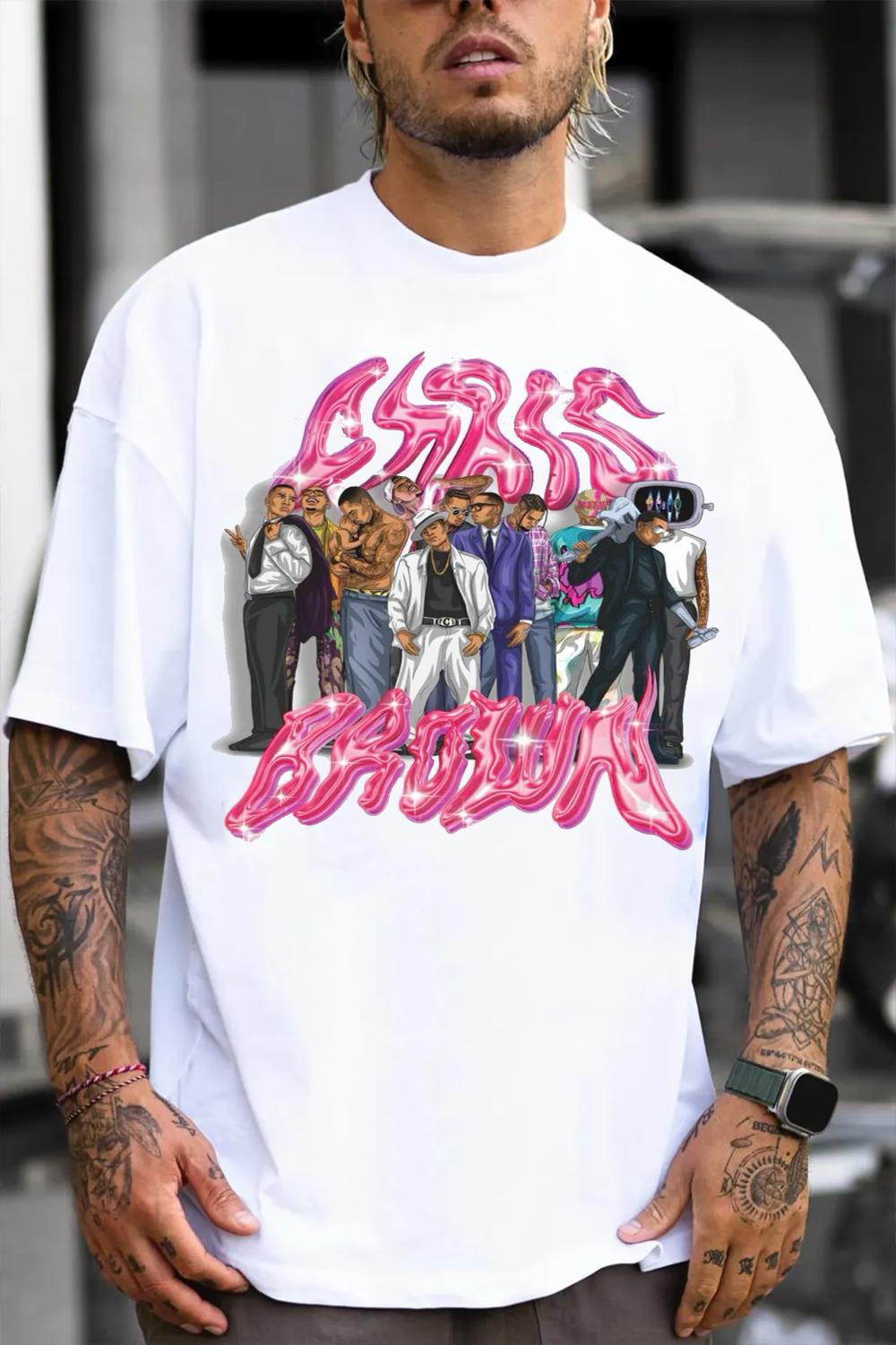 Chris Brown fans Printed Shirt