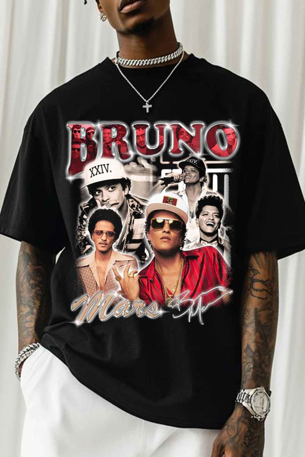 Camiseta Oversized Bruno Mars tee