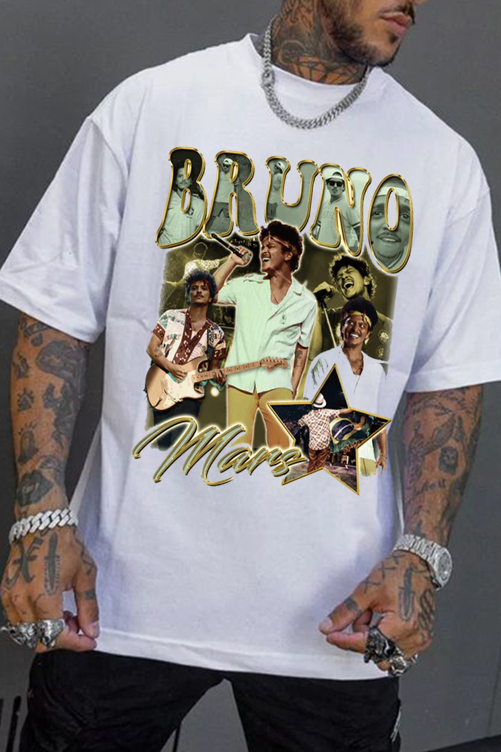 Camiseta Oversized Bruno Mars "Bruninho" tee