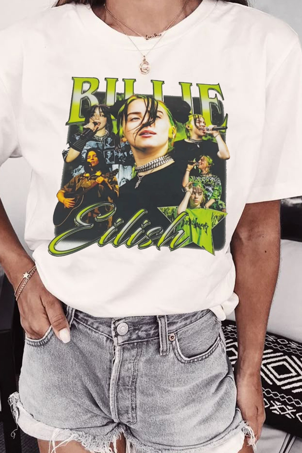 billieeilish concert ladies t-shirt