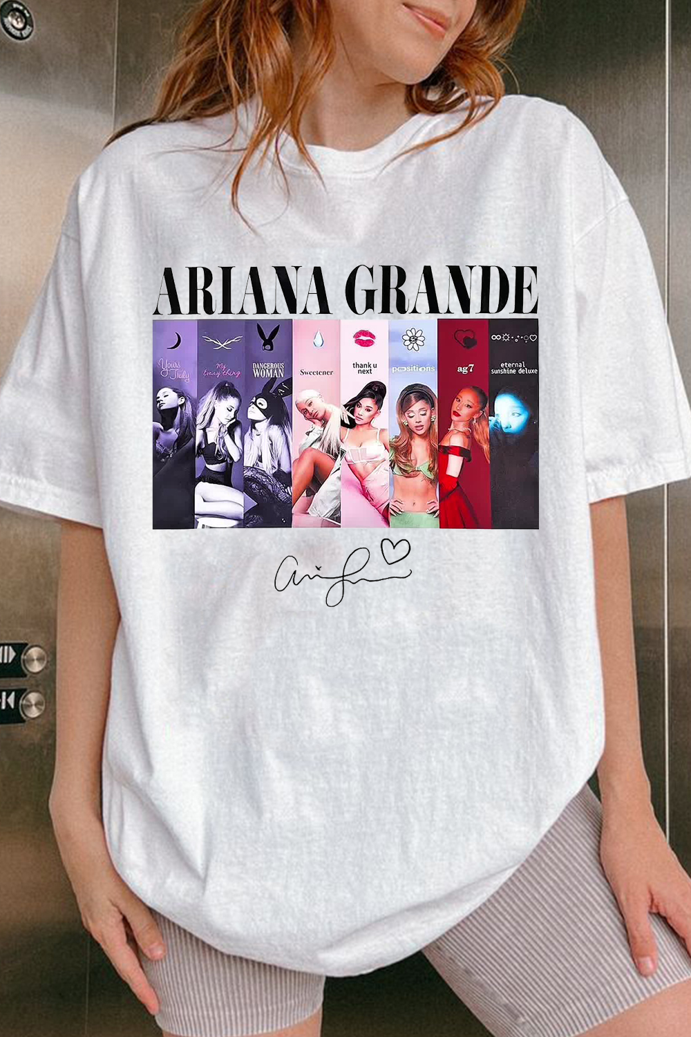 Ariana Grande album print TEE