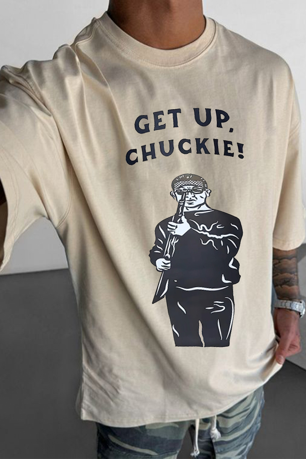 Get up Chucky!! T-shirt
