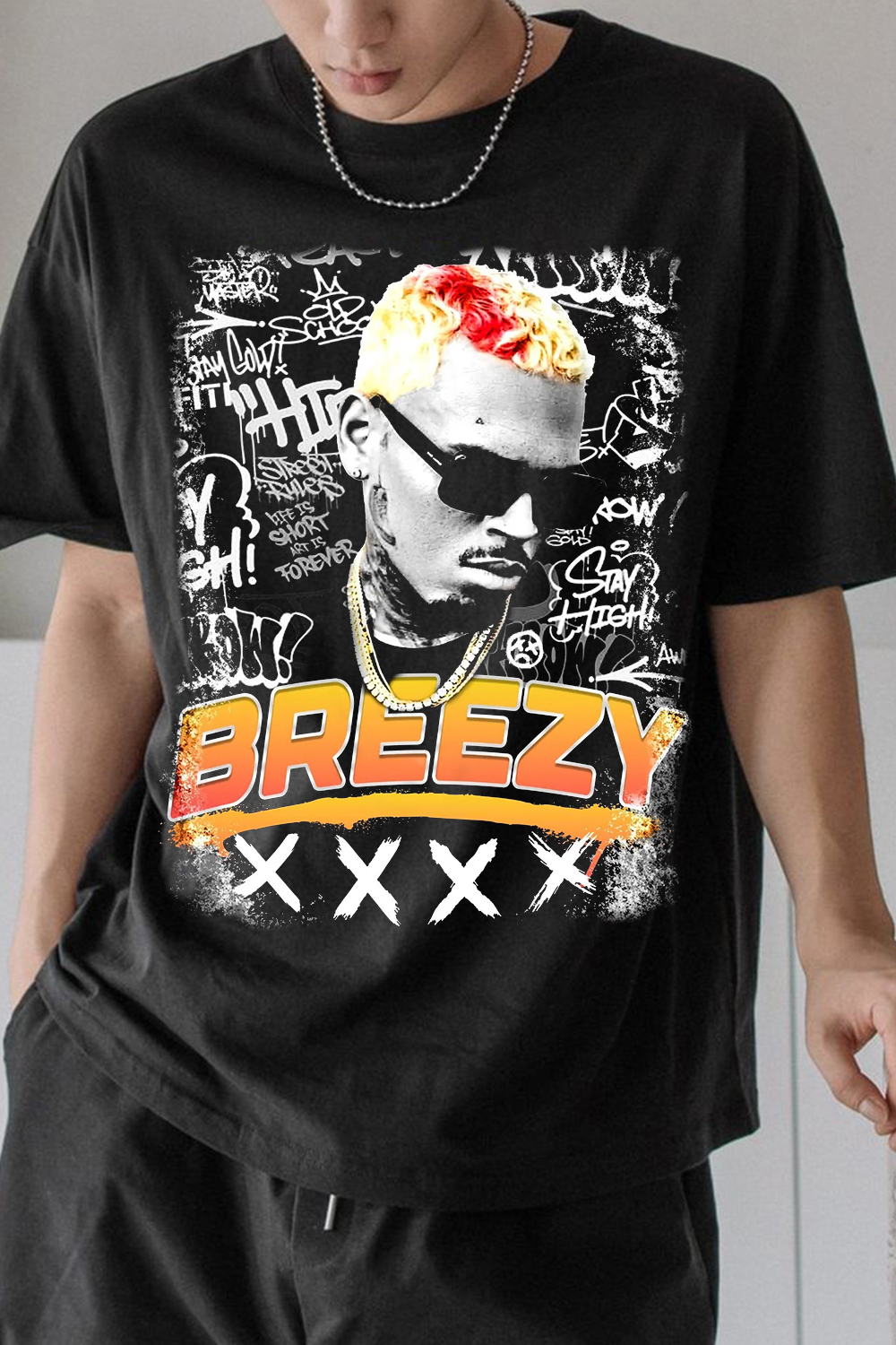 Breeze poster print T-shirt