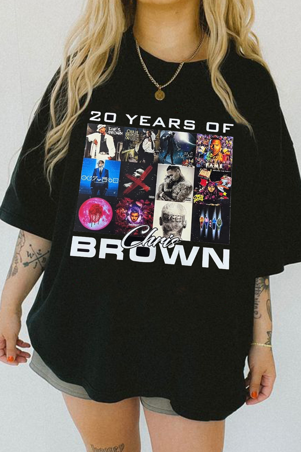 20 years of chris brown t-shirt