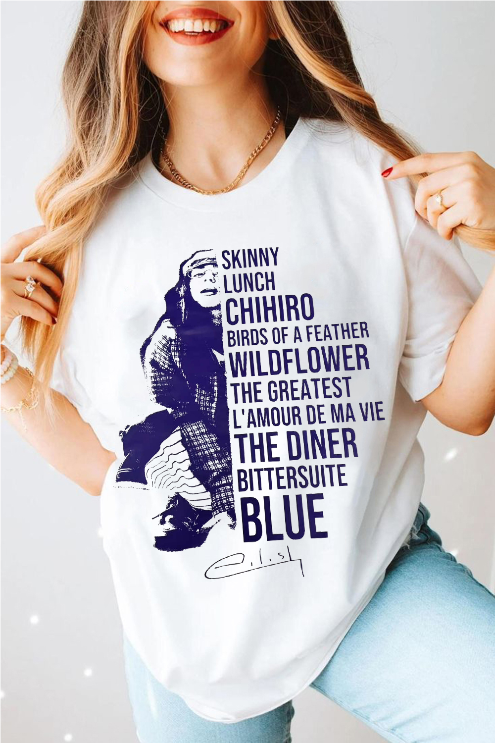 billieeilish fan short sleeve t-shirt