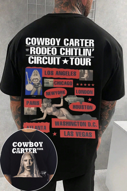 Beyoncé  Cowboy Carter Tour Tee For Men