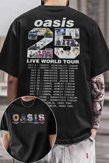 Oasis Live World Tour 2025 T-Shirt
